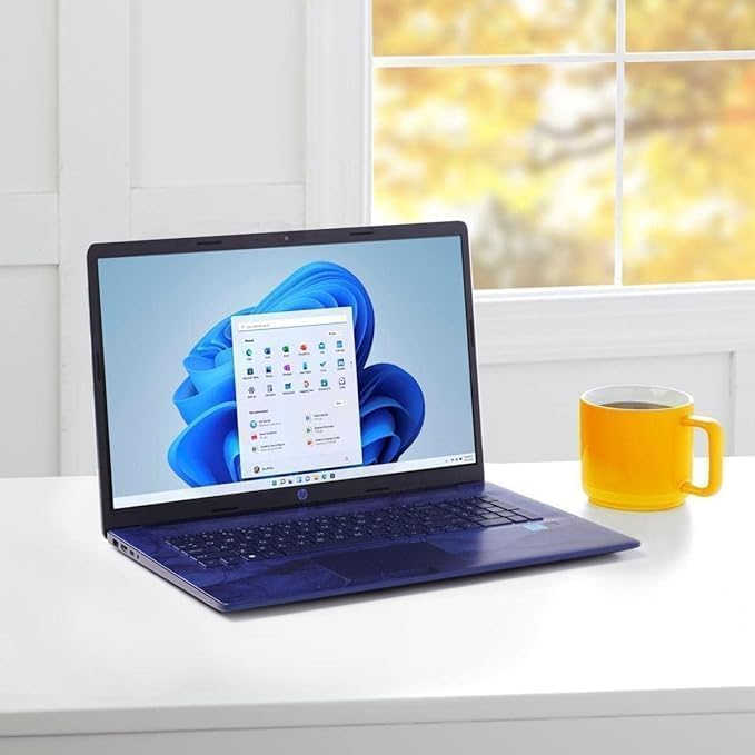 H-P 17 Business Laptop - 17.3 inch FHD Screen Display lntel Celeron N4120, 16GB Ram, 1TB SSD lntel UHD Graphics 600- Blue (Renewed)