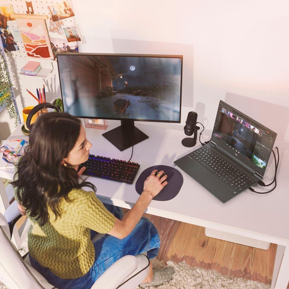 HP Victus 15 Gaming Laptop, 15.6" FHD 144Hz Display, AMD Ryzen 5 7535HS, 16GB DDR5 RAM, 1TB SSD, NVIDIA GeForce RTX 2050, HDMI, Webcam, Backlit KB, Win 11 Home, White (Open Box) (Renewed)
