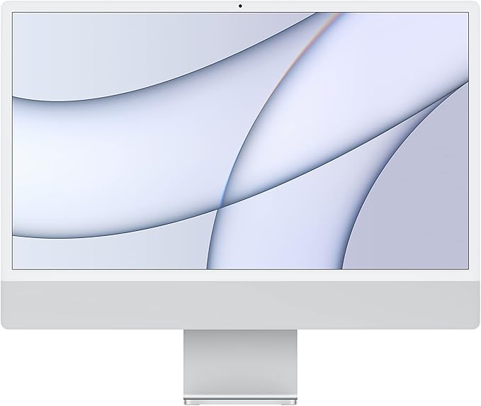 Apple  2021 iMac (24-inch, Apple M1 chip with 8‑core CPU and 7‑core GPU, 2 ports, 8GB RAM, 256GB) - Silver