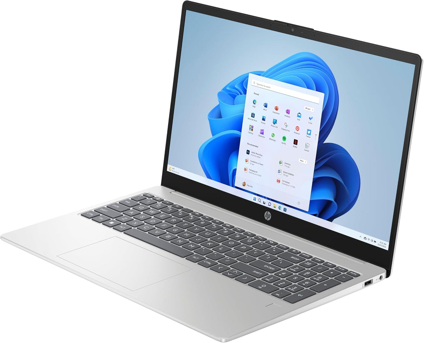 HP Laptop 15-fd1013ne, Windows 11 Home, 15.6", Intel® Core™ Ultra 7, 16GB RAM, 512GB SSD, FHD, Natural silver (Open Box)