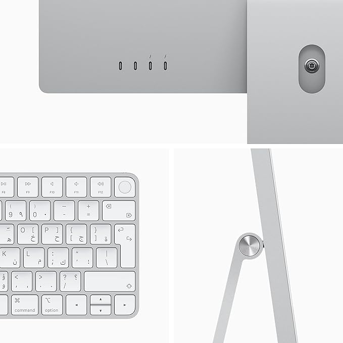 Apple  2021 iMac (24-inch, Apple M1 chip with 8‑core CPU and 7‑core GPU, 2 ports, 8GB RAM, 256GB) - Silver