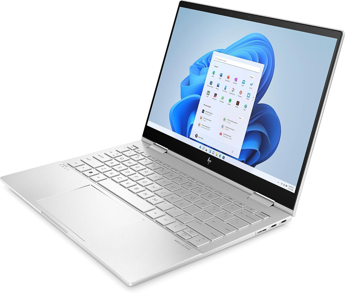 HP ENVY x360 2 in 1 Laptop 13-bf0014ne, 13.3" WUXGA touch screen, 12th Gen Intel® Core™ i7, 16GB RAM, 1TB SSD, Intel® UHD Graphics, Windows 11 Home, En -Ar KB, Natural Silver - (Open Box)