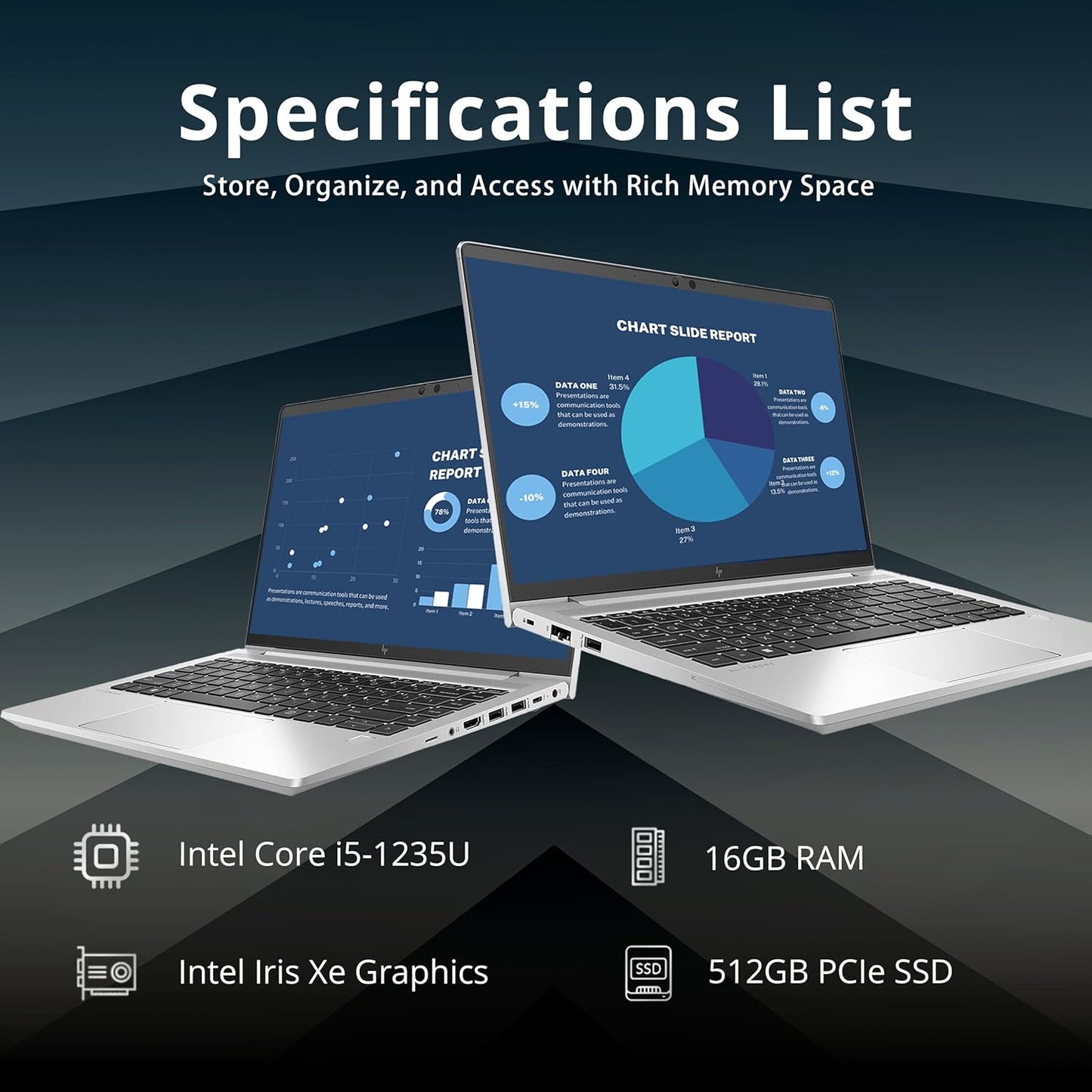 HP 2022 EliteBook 640 G9 14" FHD Business Laptop, 12th Gen i5-1245U, 16GB RAM, 512GB PCIe SSD, Backlit KB, FB Reader, 720p Camera, Wi-Fi 6E, Win 11 Pro, Silver, (Open Box)